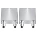 Water Cooling Block 40x40mm Aluminum for Liquid Water Cooler Heat Sink System Silver for CPU Graphics Radiator Heatsink (2 Pack)