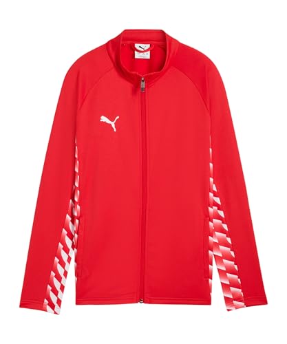 PUMA TeamLIGA26 Veste d'entraînement Jr, 128, rouge, blanc, rouge