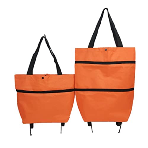 Faltbare Umweltfreundliche Einkaufstasche, Wiederverwendbare Multifunktions Einkaufstrolley Klappbar, 2-in-1faltbare…