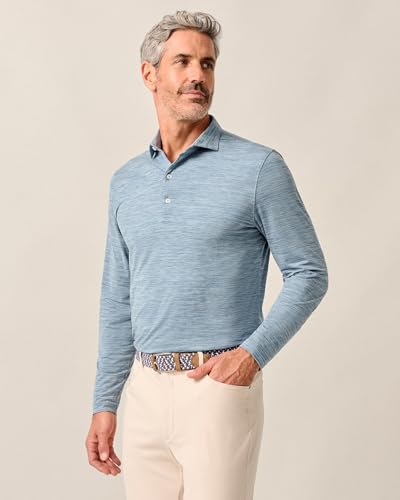 johnnie-O Featherweight Long Sleeve Performance Polo - Swing3