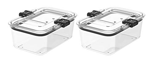 Prepara Latchlok 5.25 Cup Tritan Food Storage Container, Set of 2, Clear