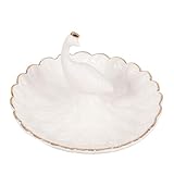 Plateau à bijoux en céramique paon : le plateau décoratif est principalement utilisé comme rangement de bijoux, afin que vous puissiez trouver vos bijoux rapidement lorsque vous en avez besoin !, support de plateau à bagues