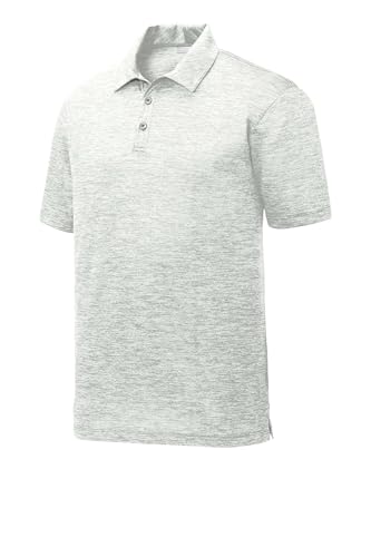 SPORT-TEK Unisex PosiCharge Electric Heather Polo | Camiseta con Cuello y Manga Corta para Hombre y Mujer, Ajuste Casual para Trabajo y Golf miniatura 3