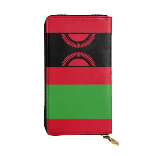 Portefeuille drapeau du Malawi, pochette zippée idéale pour vos voyages et sorties