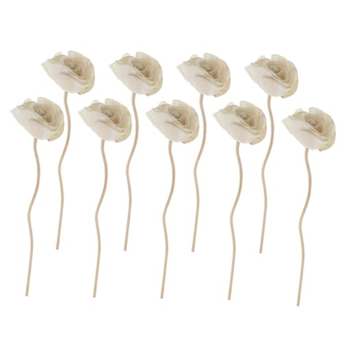 9 varillas difusoras de aromaterapia sin fuego con diseño de flores secas miniatura 1