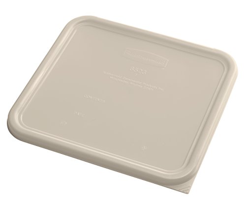 Image of Rubbermaid 1980312 Square Large Lid Brown, 11.34 Inch x 11.33 Inch x 0.52 Inch