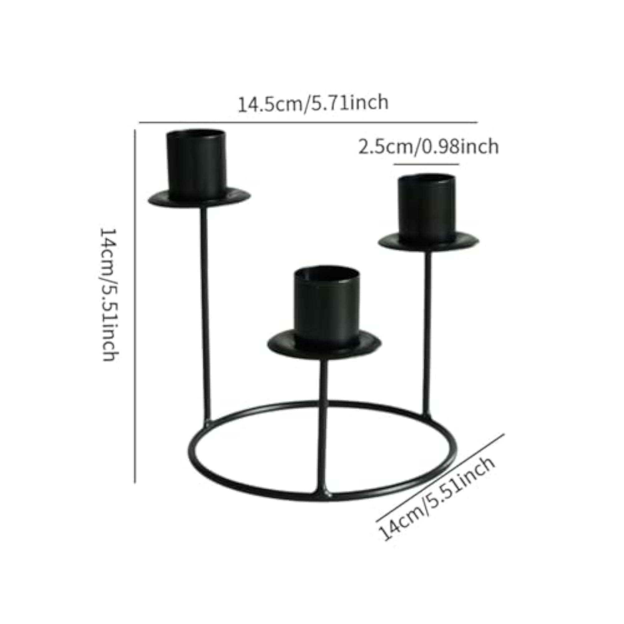 Pillar Candle Holder for Centerpiece Holiday Table
