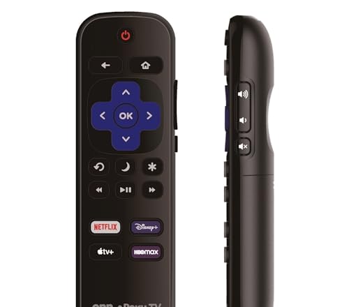 Image of OEM Replacement Remote Control Compatible with All ONN. Roku Smart 4K Ultra TVs【Only Works with Onn. Roku TV, Not for Stick and Box】 (Netflix, Disney Plus, Apple TV+, HBO Max)