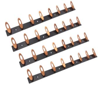 GHAR DWAR 8 Pin (Pack of 4) Bathroom Cloth Hooks Hanger Door Wall Bedroom Bathroom Robe Hooks Rail for Hanging Keys,Clothes,Towel Steel Hook