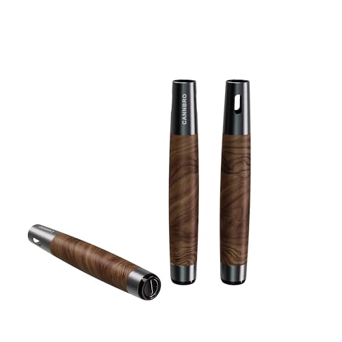 CannBro 510 Vape Batterie Type-C Design en bois – 290mAh, (Ne contient pas d’e-liquide ni de cartouche préremplie)，Activation par inhalation
