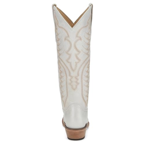 Justin Boot Company Women`s Evelyn Vintage Ivory 15In Top Cowgirl Boot3