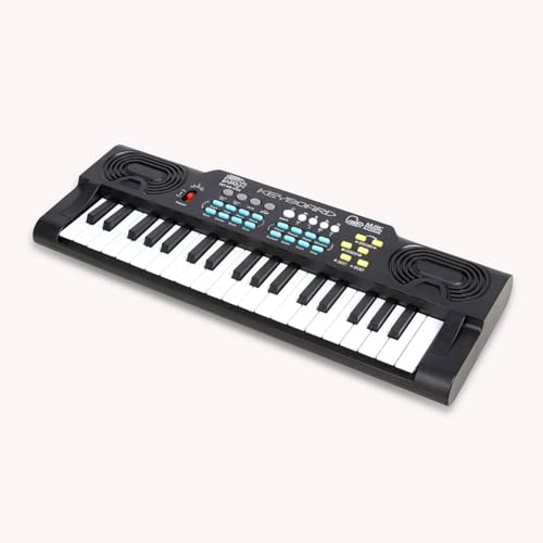 Image of INTERN Digital Electronic Piano Keyboard | LED Display, Mic & Adapter | Music Keyboard for Kids & Beginners with 8 Rhythms, 8 Tones, 22 Demo Songs & 4 Percussions Sounds. (3701-KB)