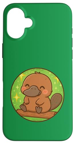 超かわいいカモノハシアニメアニマルデザイン スマホケース iPhone 16 Plus 用