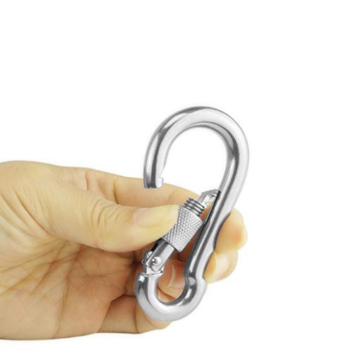 Tongina Mosquetão De Bloqueio De Rede Hammock Hanging Buckle Keychain Camping Hiking Swing