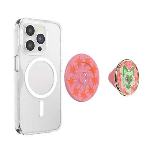 Image of PopSockets Phone Grip for MagSafe, Magnetic Holder, Phone Stand, Pokemon - Sprigatito Stretch