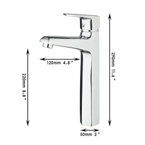 Grifo monomando para lavabo que optimiza el espacio y el control del agua caliente 4