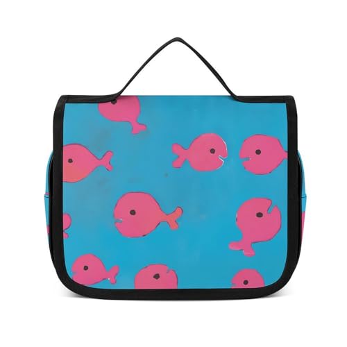 トイレタリーバッグ きんぎょが にげた 吊り下げトラベルポーチ 洗面用具ケース バスルームポーチ 化粧ポーチ 軽量 旅行 出張
