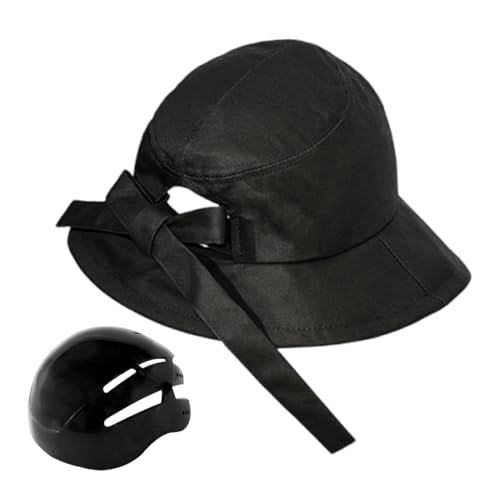 Casco de ciclismo para mujer, casco para mujer, casco de Sun Hat Bikes, ligero, desmontable, ajustable, unisex, sombrero de diseño ancho para reuniones diarias al aire libre, compañeros pescadores