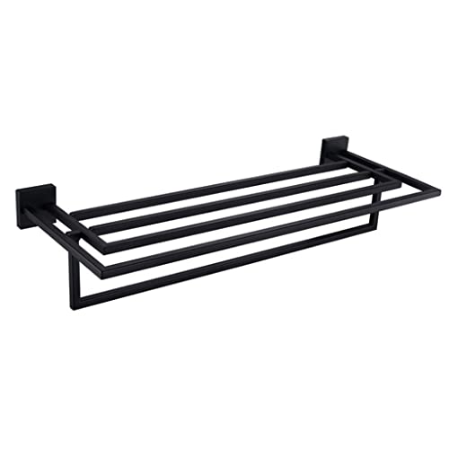 Toallero Toallero toallero de baño toallero montado en la Pared toallero de baño Doble Esmerilado toallero Plegable de Acero Inoxidable para baño toallero Simple y Elegante