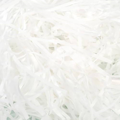 Rafia blanca para relleno de regalos y cestas de navidad bolsa de 500g