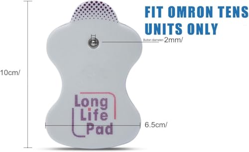 Image of AGAM Digital Therapy Machine Reusable TENS Unit Pads - Omron Life Long Electrode Replacement Pads, Strong Stick Gel, Universal Compatibility for Muscle Relief & Pain Therapy (6-Pack)