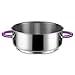 Pujadas P410.732 Violet Collection - Casseruola senza coperchio, capacità 10 l, diametro 32 cm, altezza 12,5 cm