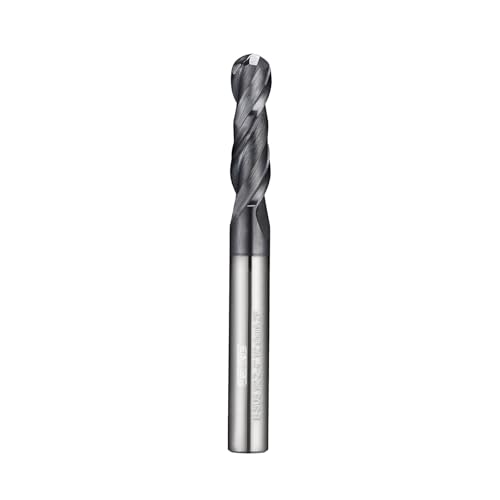 Image of Tools Extra Long Carbide Ball Nose End Mill for Cutting Alloy Steels, with HRC62 Tungsten Carbide+AlTiN Coating,4 inch Overall Length CNC Router Bits,1 /2 Shank End Mill Bits (1 /2-4 inch 1PCS)