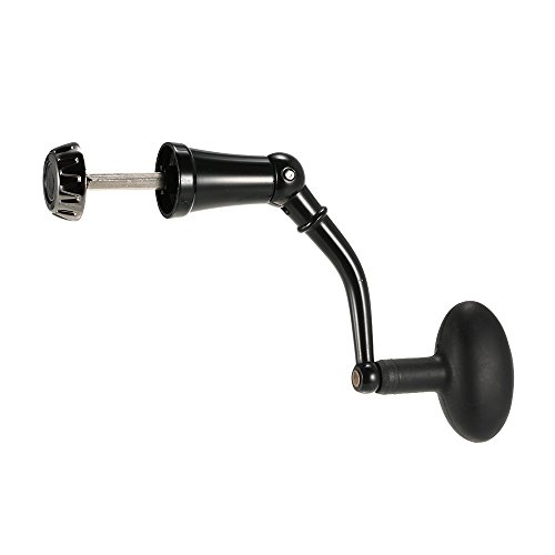 SIUKE Spinning Reel Handle Aluminum Alloy Rotary Knob Foldable Power Handle for Fishing Spinning Reel Replacement Handle Nonslip Grip