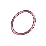 KAREN66 Lünettenring Kompatibel mit Samsung Galaxy Watch 4 44mm Lünette Ring Damen Herren Edelstahl Smartwatch Schutzring Anti-Scratch Metall Lünette Uhrengehäuse Uhr Rahmen Zubehör (Rosa, One Size)