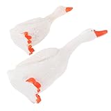 HOMSFOU 2stücke Teiliges Resin Mini Enten Figuren Für Landschaftsdekoration Für Garten Bonsai Tisch Und Zimmergestaltung Deko Für Kleine Und Puppenhäuser