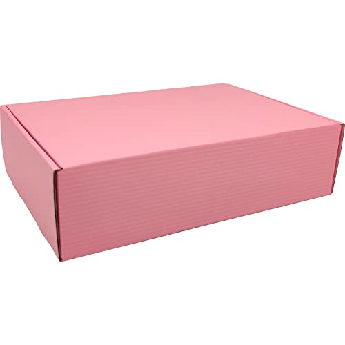 Lmuze Pink Shipping Boxes for Small Business Pack of 20 - 12x9x4 inches Cardboard Corrugated Mailer Boxes for Shipping Packaging Craft Gifts Giving Products