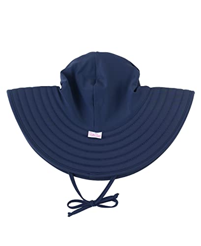 Image of RuffleButts Baby /Toddler Girls UPF 50+ Sun Protective Wide Brim Swimwear Sun Hat