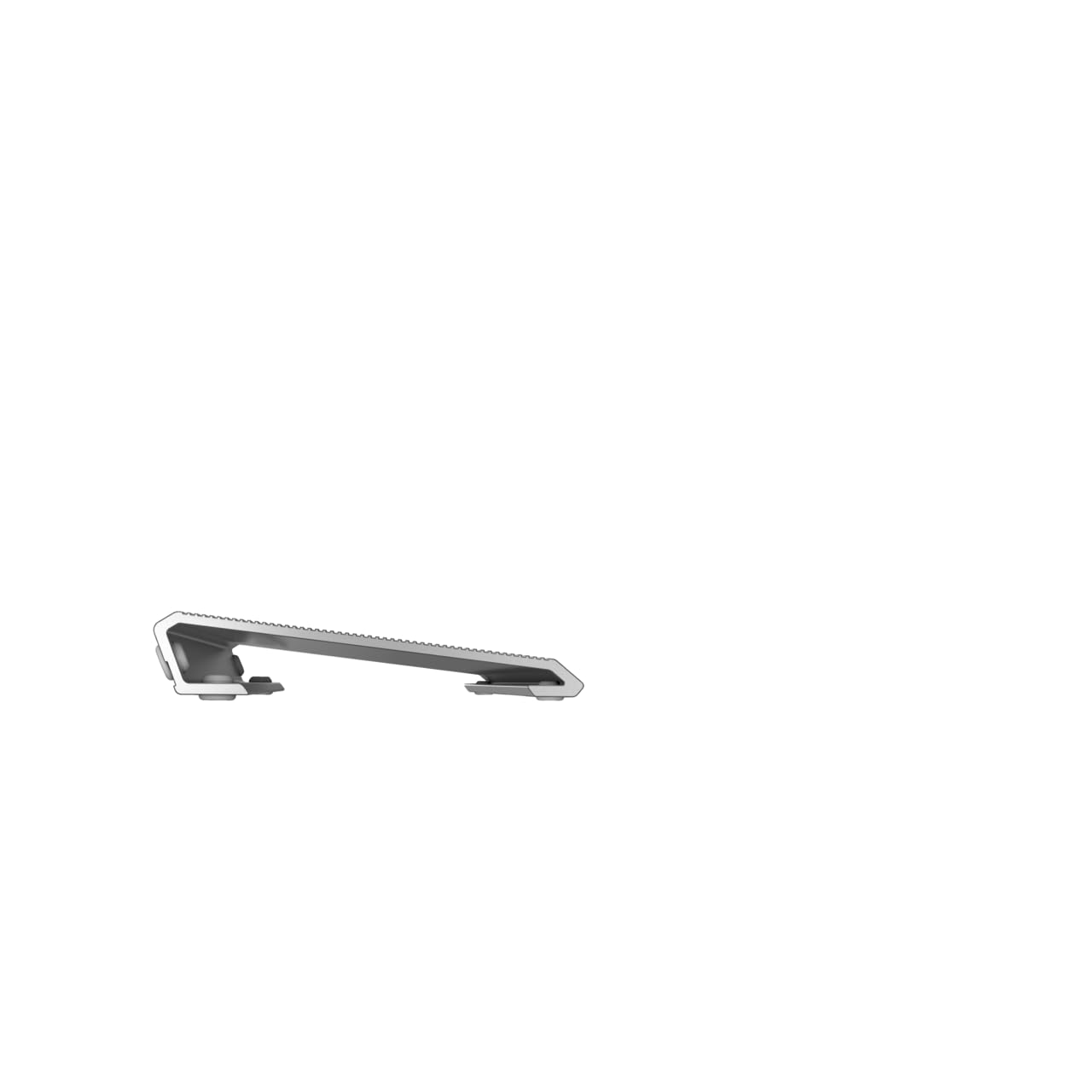 CHERRY AC 3.3 Repose-poignets ergonomique en aluminium et pieds détachables, accessoires d'origine pour clavier de jeu CHERRY MX Board 3.0 S, fixation rapide, blanc