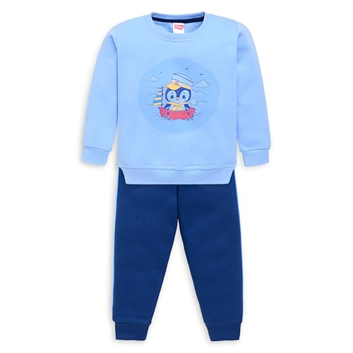 Image of LuvLap Baby Girls Full Sleeve Sweatshirt & Pyjama Set