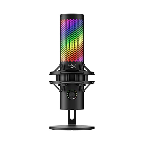 Microphone gaming HyperX QuadCast 2 S pour un streaming fluide sur PC et Mac