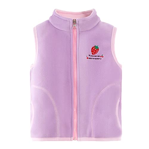 S𝐡erpa Vest for Kids Girl Fleece Casual Warm Cute Print Waistcoats Boy Sleeveless Comfortable Coats with Pokets