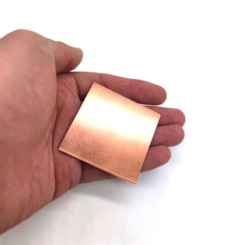 WUDOLI flat sheet 2PCS C5191 Phosphorous Copper Plate Thick 0.1mm to 2mm Phosphor-Copper Bronze Alloy Sheet Foil 100mm x 100mm 100mm x 200mm 200mm x 200mm square materials (Size : 0.1x100x100mm)
