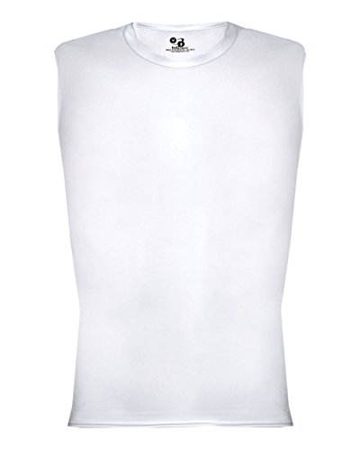 Badger Sports Pro Compression Sleeveless White Medium