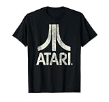 ATARI Classic Video Game Logo Design Print T-Shirt