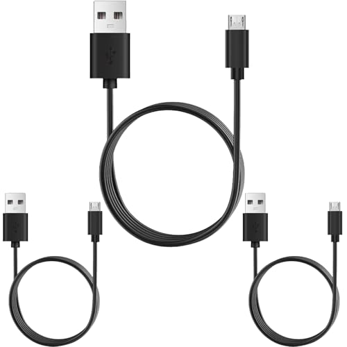 Upgrade Controller Charger Cord (3 PCs) 5 ft Micro USB Charging & Data Cable Compatible with PS4 /Xbox One X S,Roku Streaming Stick,Samsung Galaxy Note, Tab A,Galaxy S7 Android Phone image 4