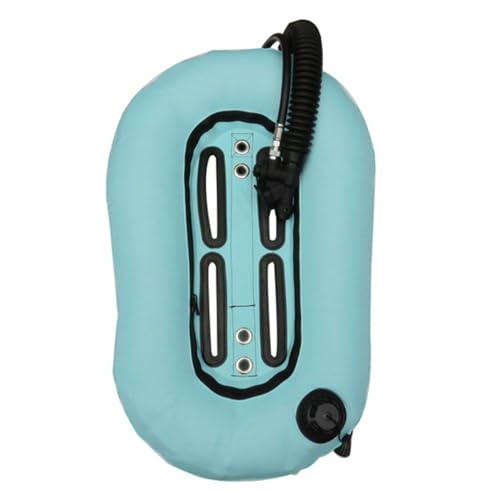 DYNWAVE Diving Donut Wing Single Tank Snorkeling Tech Donut Wing with Single Tube K Type Air Nozzle Heavy Duty 30lbs Buoyancy Compensator, Light Blue