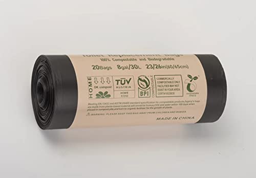 Portable Toilet Bags For Camping, 20 Count Toilet Replacement Bags, 8 Gallon, 30 Liter, 100% Biodegradeable For Use With 5 Gallon Bucket #TOP4