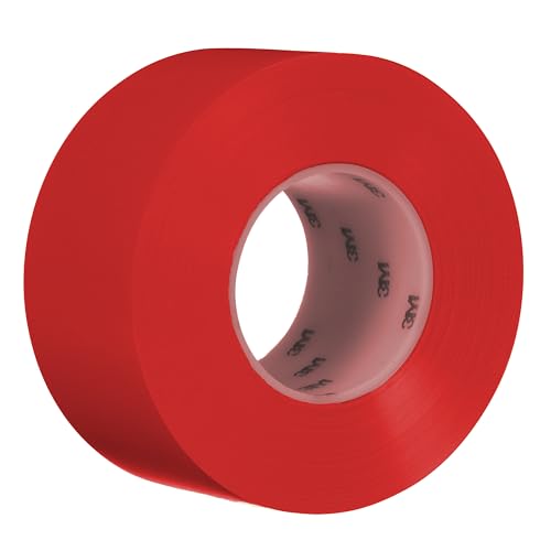 3M Durable Floor Marking Tape 971, Red, 3 in x 36 yd, 17 mil, 1 Roll
