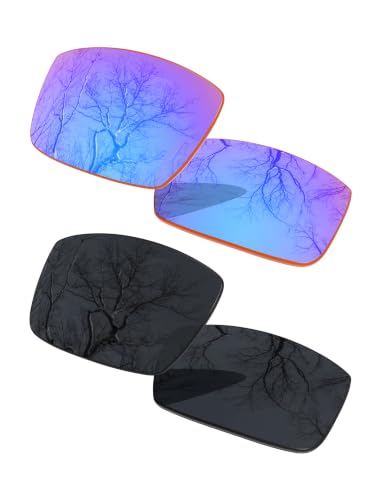 Image of ToughAsNails 2 Pair Polarized Replacement Lenses Compatible with Oakley Gascan OO9014 Sunglasses