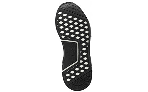 Image of adidas mens Nmd r1 running shoes, Black, White, Olive, 7 US