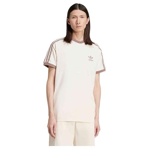 Camiseta Adidas M 3-Stripes Beige/Marrón S