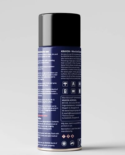 Image of BANNA Krayon High Temperature Heat Resistant Spray Paint 400 ml | Up to 600C Matte Black | Quick Dry Aerosol Paint for Silencer, Exhaust, Engine Cover, Bike, Car & Metal Parts