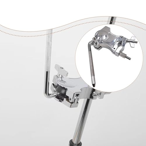 Abrazadera para batería L Rod Holder de diseño abierto, piezas de repuesto DIY fáciles de instalar, soporte profesional extensible para cowbell miniatura 5