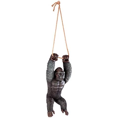 Design Toscano Swinging Great Ape Jungle Monster Hanging Gorilla Sculpture Cover