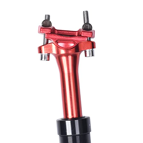 ThinkTop Bike Aluminum Alloy Seatpost φ27.2 28.6 30.9 31.6mm Adjustable Length 400mm Suspension Seat Post for MTB Road Bicycle Shock Absorption 5cm High Stiffness - Image 4